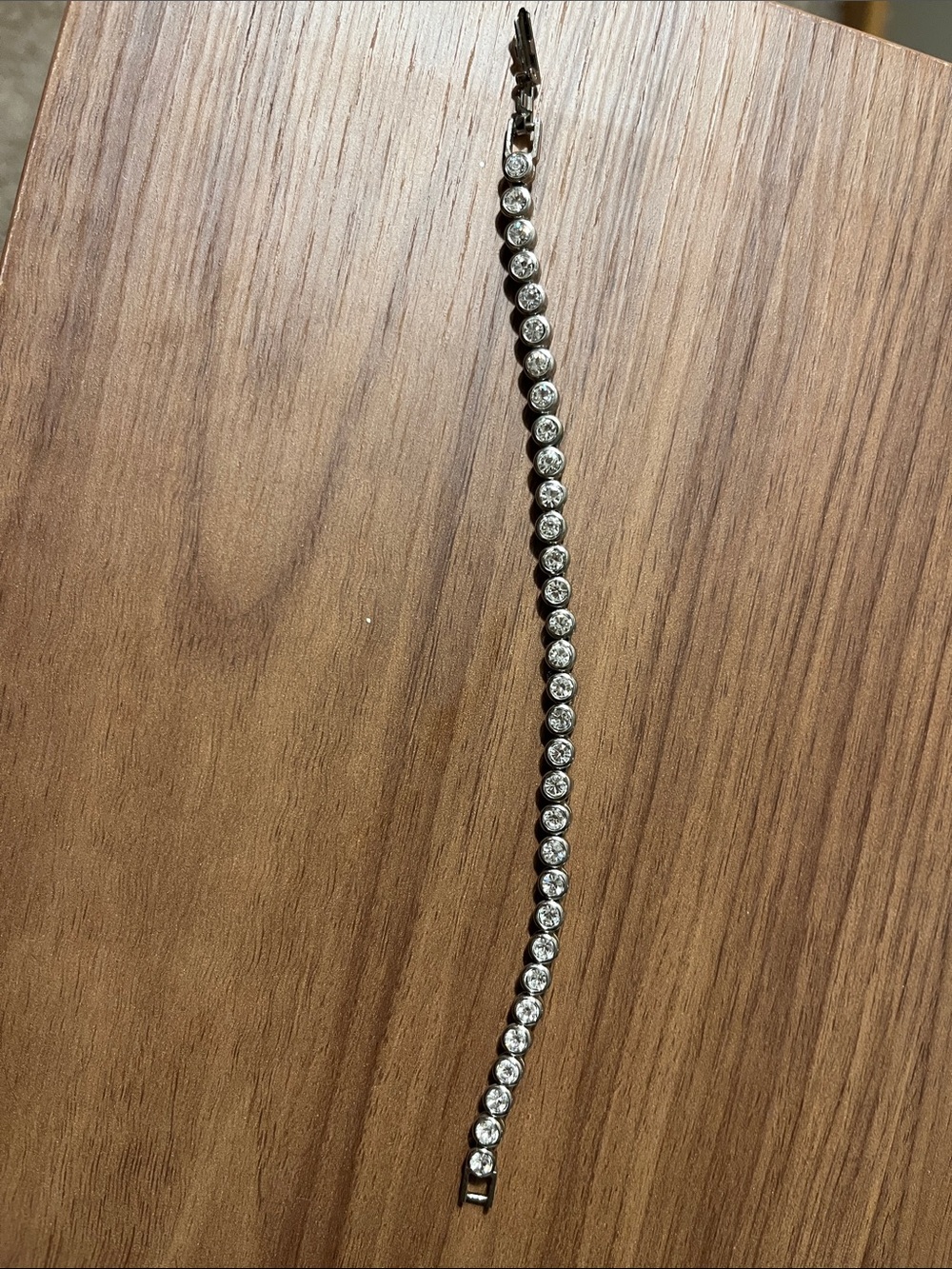 Avon Silver Crystal Tennis Bracelet